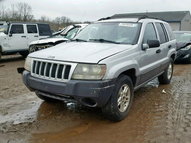 1J4GX48SX4C222258 - 2004 JEEP GRAND CHER SILVER photo 2