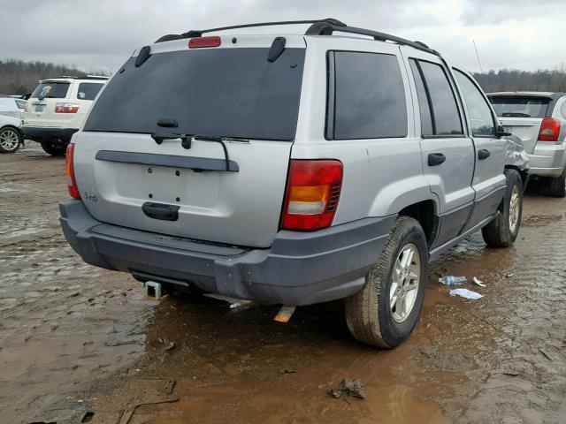 1J4GX48SX4C222258 - 2004 JEEP GRAND CHER SILVER photo 4