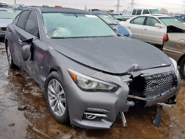 JN1BV7AR2FM395514 - 2015 INFINITI Q50 BASE GRAY photo 1