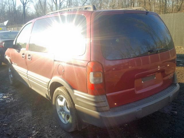 1GMDU03E34D171901 - 2004 PONTIAC MONTANA RED photo 3