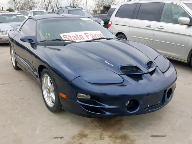 2G2FV22GX22129676 - 2002 PONTIAC FIREBIRD F BLUE photo 1