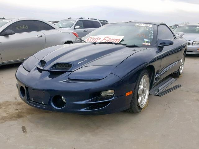 2G2FV22GX22129676 - 2002 PONTIAC FIREBIRD F BLUE photo 2