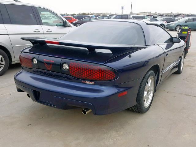 2G2FV22GX22129676 - 2002 PONTIAC FIREBIRD F BLUE photo 4