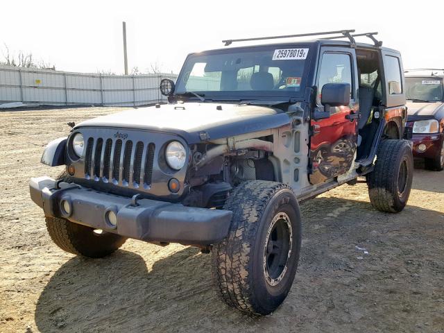 1J8GA591X7L162823 - 2007 JEEP WRANGLER S BLACK photo 2