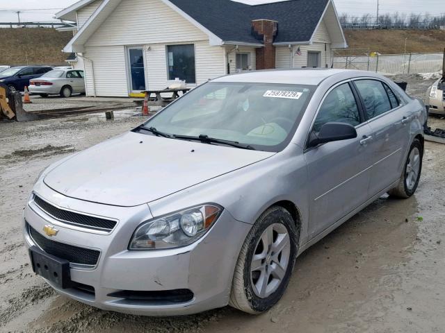 1G1ZB5E12BF131455 - 2011 CHEVROLET MALIBU LS BLACK photo 2