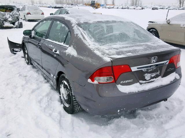 2HGFA16449H016915 - 2009 HONDA CIVIC DX-G GRAY photo 3