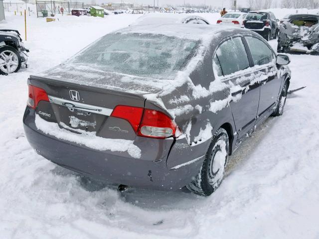 2HGFA16449H016915 - 2009 HONDA CIVIC DX-G GRAY photo 4