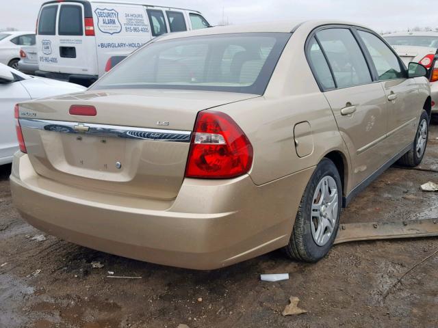 1G1ZS58FX7F159552 - 2007 CHEVROLET MALIBU LS GOLD photo 4