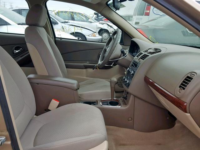 1G1ZS58FX7F159552 - 2007 CHEVROLET MALIBU LS GOLD photo 5