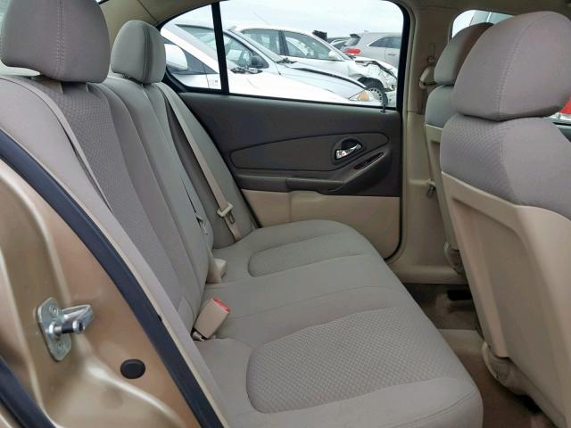 1G1ZS58FX7F159552 - 2007 CHEVROLET MALIBU LS GOLD photo 6