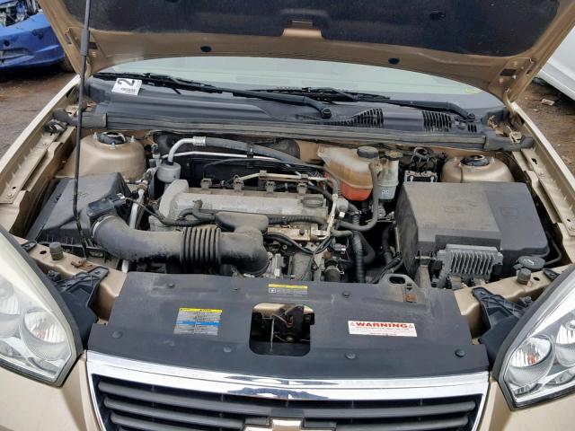 1G1ZS58FX7F159552 - 2007 CHEVROLET MALIBU LS GOLD photo 7