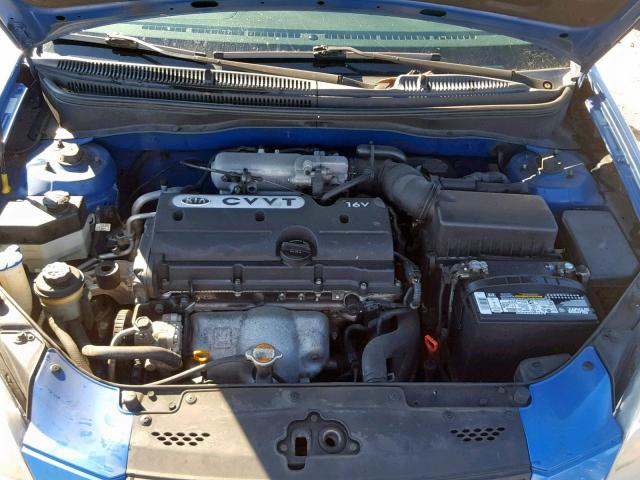 KNADE223396545445 - 2009 KIA RIO BASE BLUE photo 7