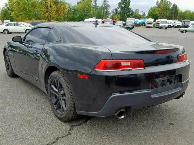 2G1FE1E30E9146070 - 2014 CHEVROLET CAMARO LS BLACK photo 3