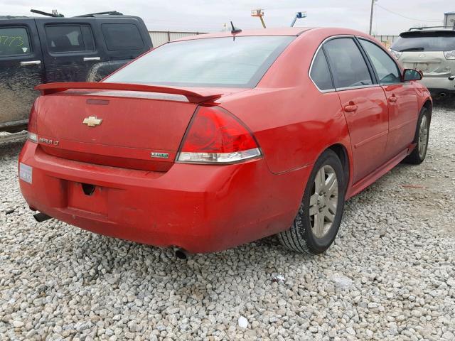 2G1WG5E33C1168951 - 2012 CHEVROLET IMPALA LT RED photo 4