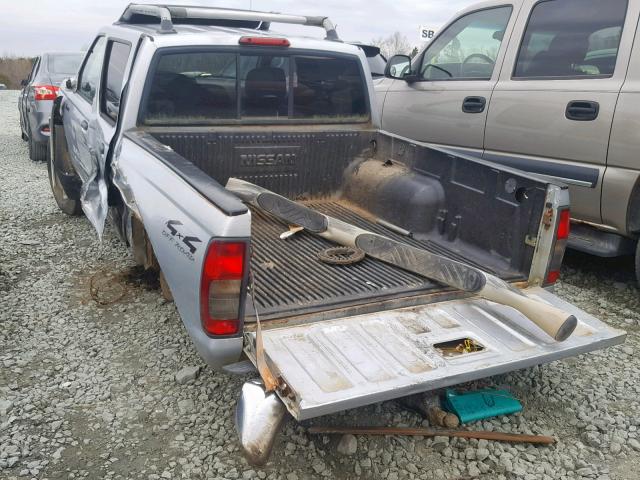 1N6ED27Y7YC355675 - 2000 NISSAN FRONTIER C GRAY photo 3