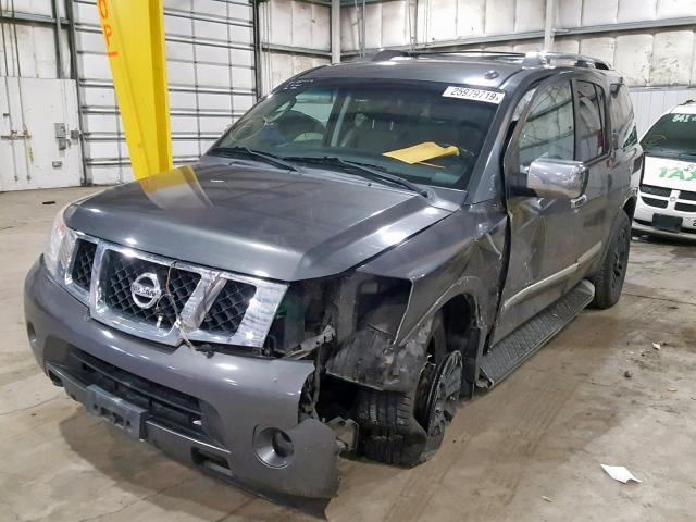 5N1AA0NC2BN605613 - 2011 NISSAN ARMADA SV SILVER photo 2