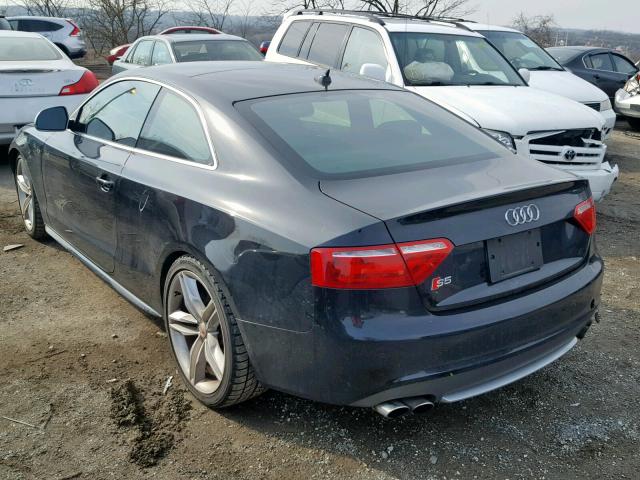 WAURV78T58A019906 - 2008 AUDI S5 QUATTRO BLACK photo 3