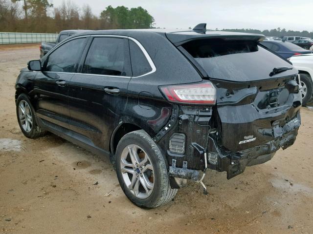 2FMTK3K96FBB06752 - 2015 FORD EDGE TITAN BLACK photo 3