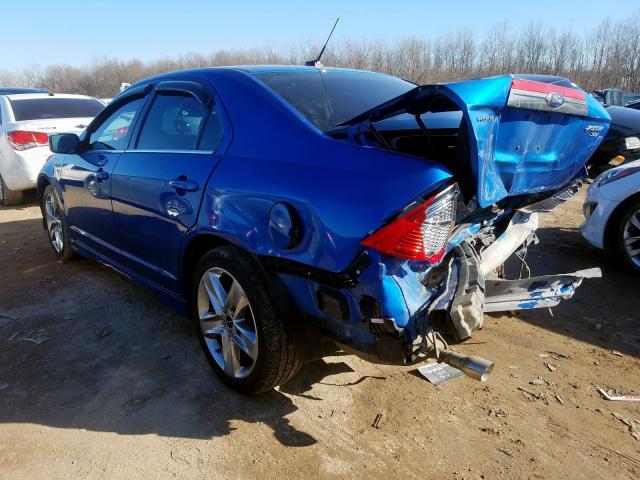 3FAHP0KC7BR260684 - 2011 FORD FUSION SPORT  photo 3