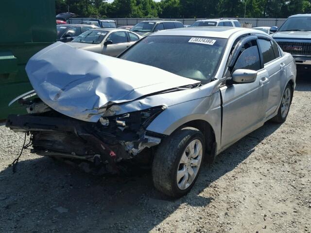 1HGCP26838A050416 - 2008 HONDA ACCORD EXL SILVER photo 2