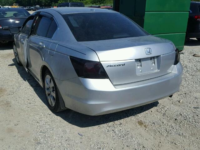 1HGCP26838A050416 - 2008 HONDA ACCORD EXL SILVER photo 3