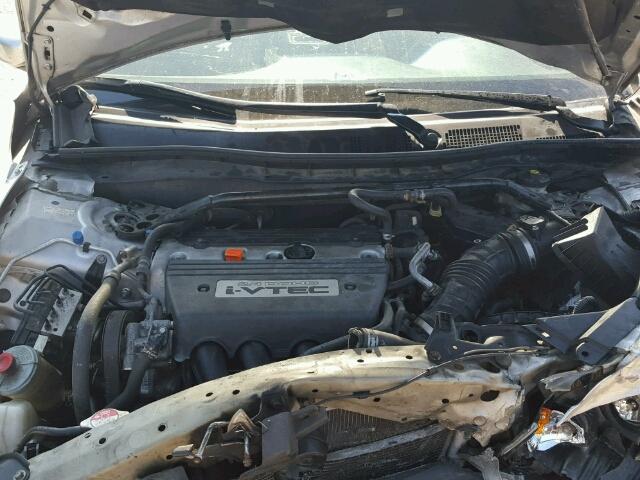 1HGCP26838A050416 - 2008 HONDA ACCORD EXL SILVER photo 7