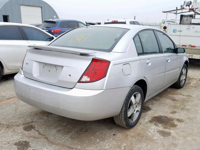 1G8AL55F66Z167483 - 2006 SATURN ION LEVEL SILVER photo 4