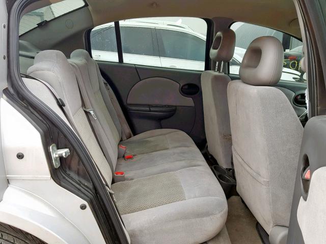 1G8AL55F66Z167483 - 2006 SATURN ION LEVEL SILVER photo 6