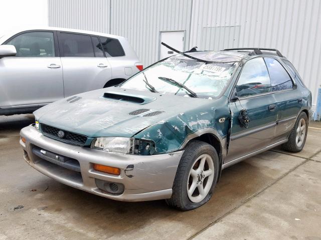 JF1GF4851VG821312 - 1997 SUBARU IMPREZA OU GREEN photo 2