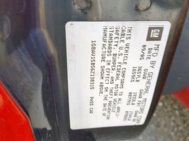 1G8AV15B56Z138315 - 2006 SATURN ION LEVEL RED photo 10