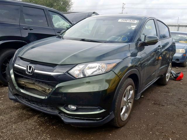 3CZRU5H53HM721327 - 2017 HONDA HR-V EX GREEN photo 2