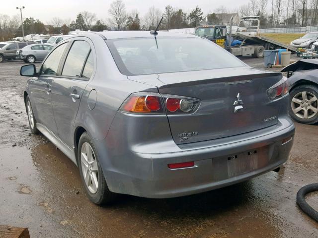 JA32V2FW7EU001128 - 2014 MITSUBISHI LANCER SE GRAY photo 3