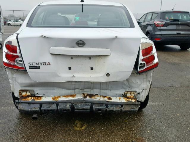 3N1AB61E78L702927 - 2008 NISSAN SENTRA 2.0 WHITE photo 9