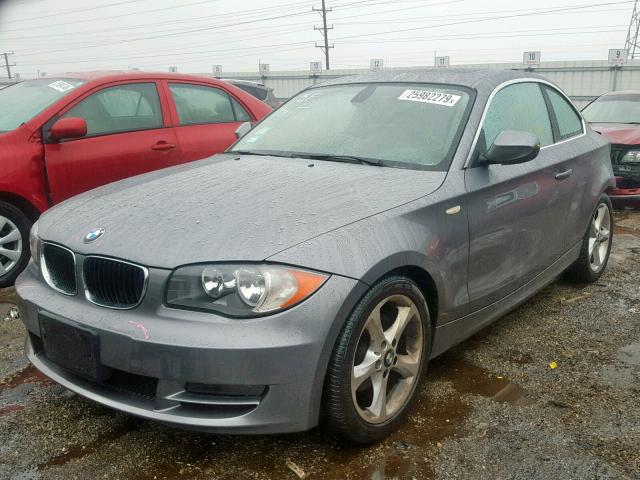 WBAUP7C54BVK78304 - 2011 BMW 128 I GRAY photo 2