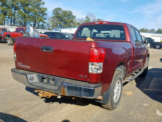 5TBBT54178S464730 - 2008 TOYOTA TUNDRA DOU MAROON photo 4