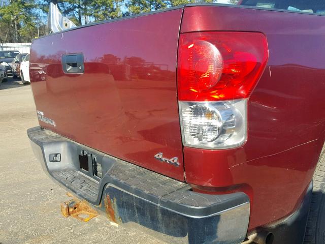 5TBBT54178S464730 - 2008 TOYOTA TUNDRA DOU MAROON photo 9