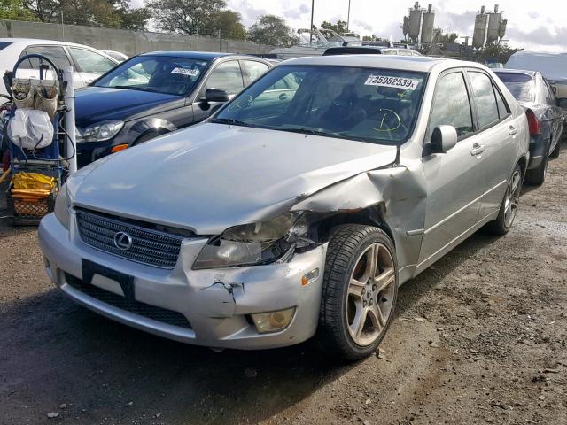 JTHBD182510027221 - 2001 LEXUS IS 300 SILVER photo 2