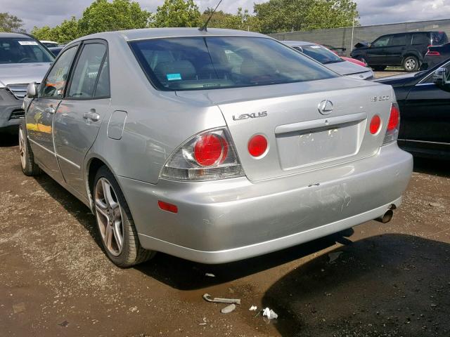 JTHBD182510027221 - 2001 LEXUS IS 300 SILVER photo 3