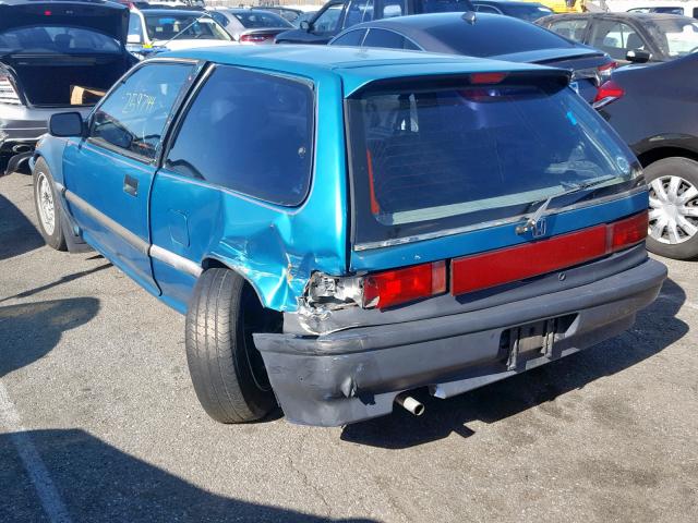 2HGED6457MH560331 - 1991 HONDA CIVIC DX TURQUOISE photo 3