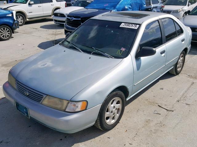 1N4AB41D6TC748655 - 1996 NISSAN SENTRA E BLUE photo 2