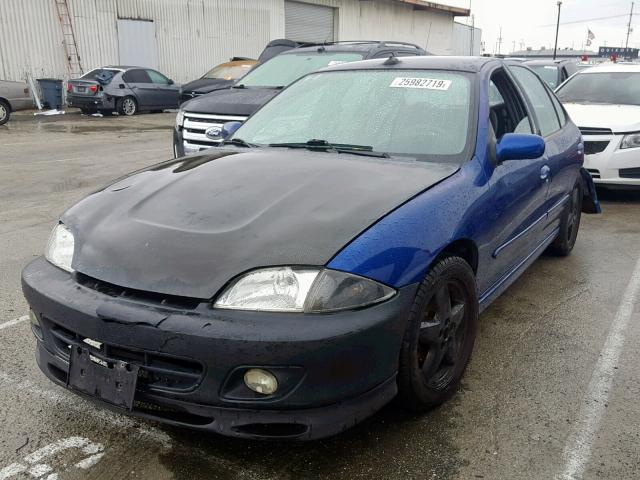 1G1JH52F437282742 - 2003 CHEVROLET CAVALIER L BLUE photo 2