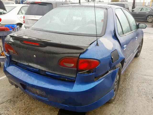 1G1JH52F437282742 - 2003 CHEVROLET CAVALIER L BLUE photo 4