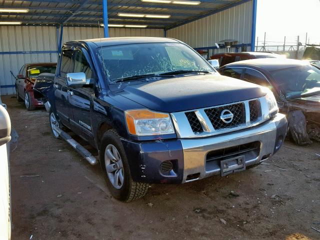 1N6BA0EK2BN326093 - 2011 NISSAN TITAN S BLUE photo 1