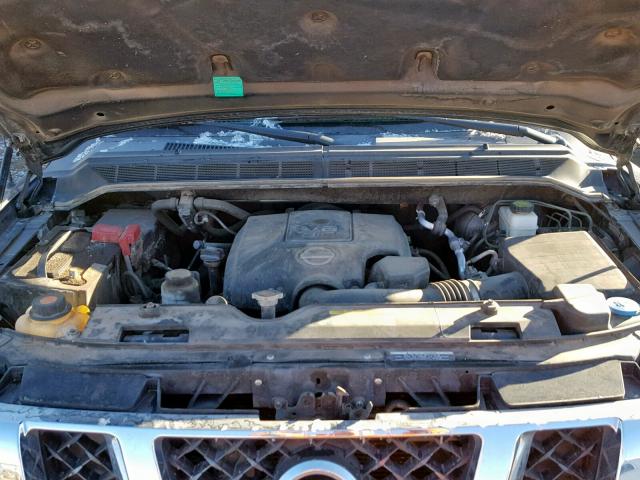 1N6BA0EK2BN326093 - 2011 NISSAN TITAN S BLUE photo 7