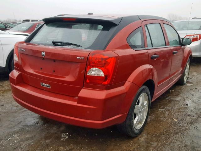 1B3HB48B08D626356 - 2008 DODGE CALIBER SX RED photo 4