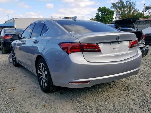 19UUB1F37HA006131 - 2017 ACURA TLX SILVER photo 3