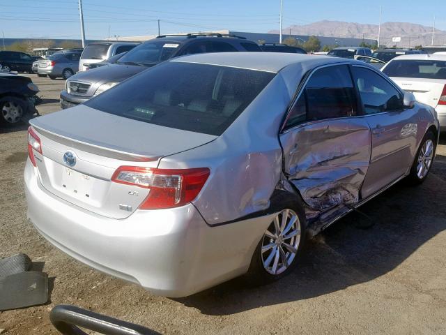 4T1BD1FK5CU050624 - 2012 TOYOTA CAMRY HYBR SILVER photo 4