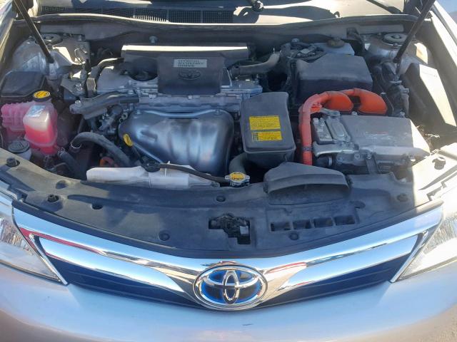 4T1BD1FK5CU050624 - 2012 TOYOTA CAMRY HYBR SILVER photo 7