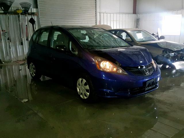 JHMGE8H22AC019863 - 2010 HONDA FIT BLUE photo 1