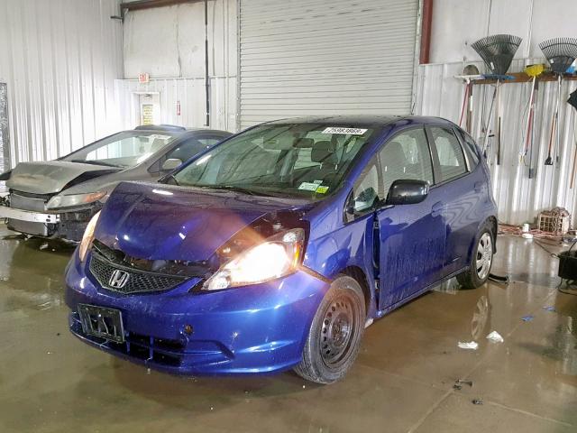 JHMGE8H22AC019863 - 2010 HONDA FIT BLUE photo 2